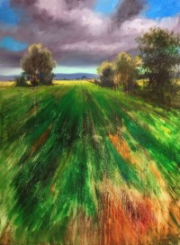 Tahir Bilal Ummi, 36 x 48 Inch, Oil on Canvas, Landscape Painting, AC-TBL-117 Tahir Bilal Ummi, 36 x 48 Inch, Oil on Canvas, Landscape Painting, AC-TBL-117